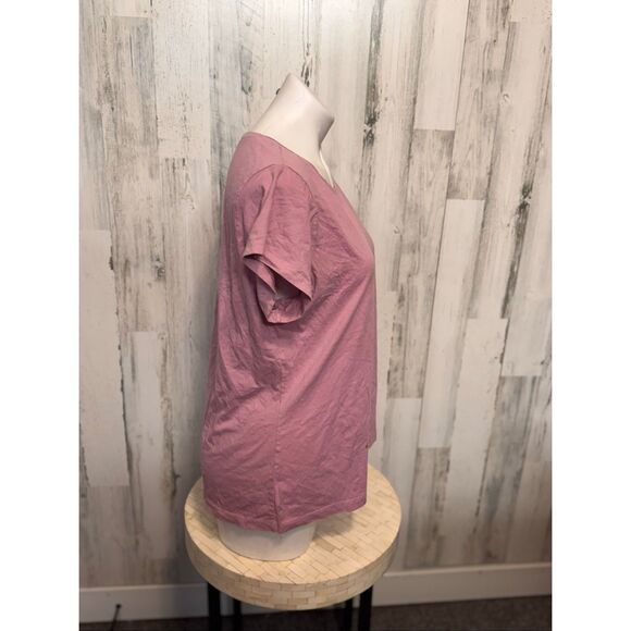 Beloved Woman Mauve Pink Short Sleeve Basic Cotton Tee 3XL - Picture 5 of 7
